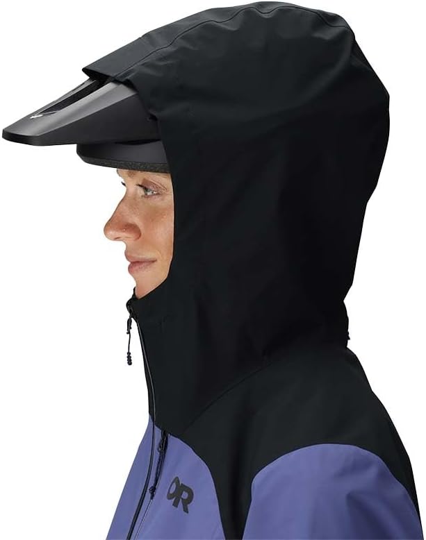 Outdoor Research Women's Freewheel MTB Stretch Rain Jacket Galactic/Black