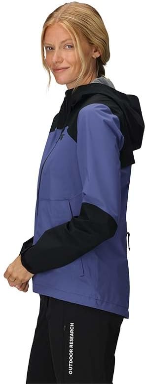 Outdoor Research Women's Freewheel MTB Stretch Rain Jacket Galactic/Black